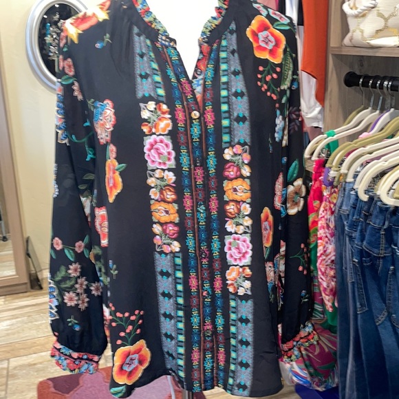 Johnny Was Tops - Johnny Was silk blouse